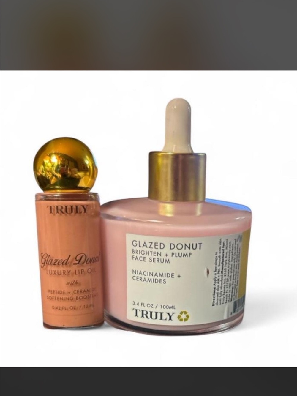 New TRULY Glazed Donut Face Serum & Lip Oil.